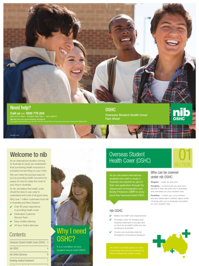 Nib Oshc Product Brochure PDF Medicare (United States) General