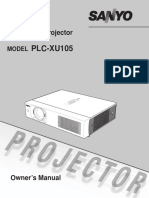 Projector Sanyo Manual 4305