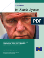 The Snitch System Innocence Project La Colaboración Eficaz