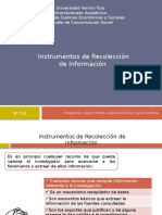 Instrumentos de recoleccion de datos