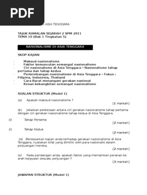Nasionalisme Di Asia Tenggara Sejarah Pdf