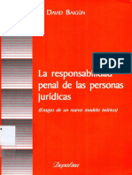 10.- La Responsabilidad Penal de Las Personas Juridicas - Baigun, David