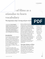 Karpinski T 2003 the Use of Films as a Stimulus to Learn Vocabulary (Culture Matters)