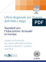 educazione sessuale oms europa