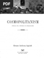 Cosmopoltanism Ethics in A World Strangers Kwane Anthony Appiah