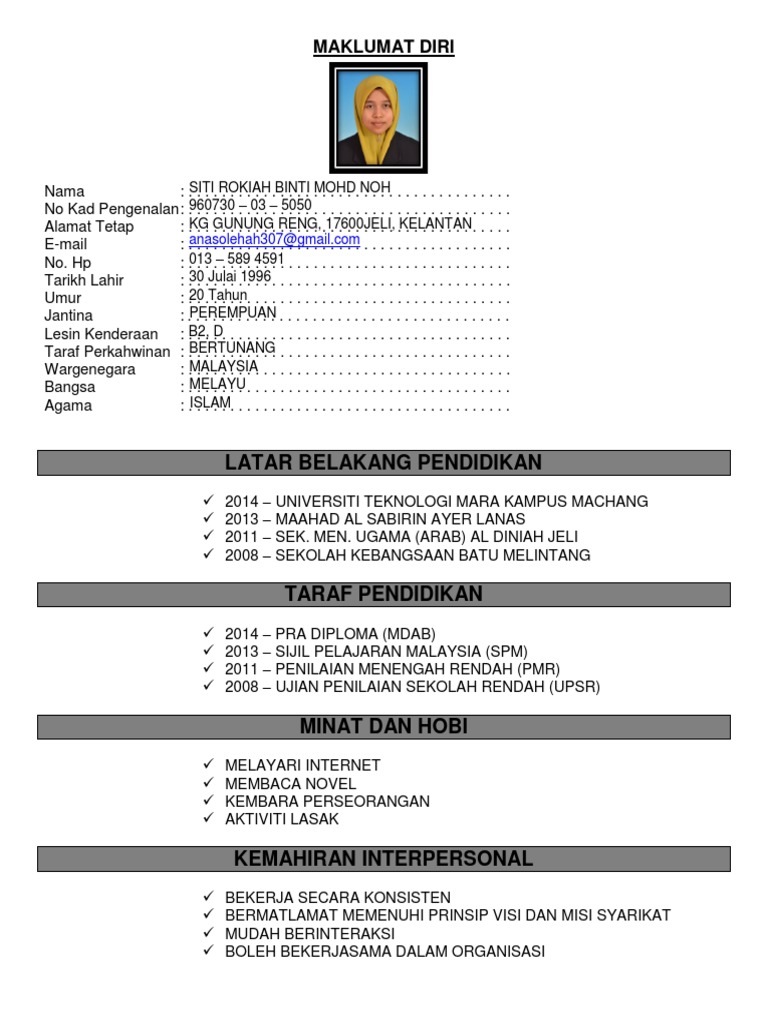 Jobsheet01 (Siti Rokiah Binti Mohd Noh) | PDF