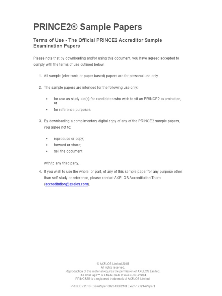 PRINCE2-Foundation Testantworten