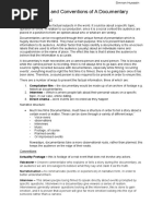 Download Codes and Conventions of a Documentary by SNM Productions SN296145459 doc pdf