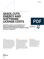 Sasol Cuts Energy and Software License Costs