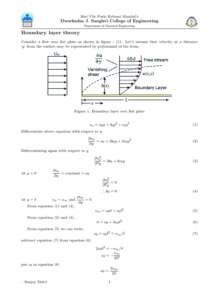Boundary Layer Theory Overview | PDF | Teaching Methods & Materials ...