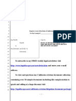 Sample Motion To Vacate Judgment and Enter Different Judgment in California Eviction