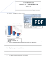 1 - Teste Diagnóstico - A Europa No Incio Do Sec XX