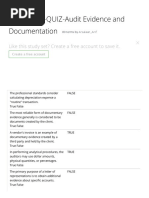 Chapter 05-QUIZ-Audit Evidence and Documentation Flashcards - Quizlet