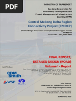 Final Report of Detailed Design, Central Mekong Delta Region Connectivity Project (CMDCP)