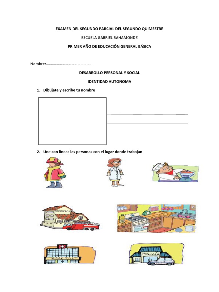 Examen Segundo Parcial Primer Año | PDF | Arte