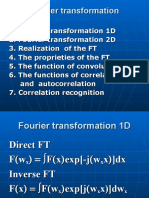 Guide to Fourier Transformations (FT