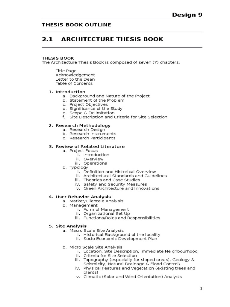 Architectural thesis sample image