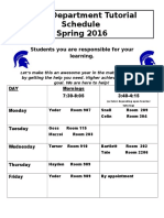 Math Tutoring Spring 2016