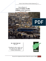 Survey Report of Causes of Vehicles Traffic Problem in Kabul Afghanistan