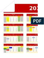 Calendar 2016 With Activities SECA