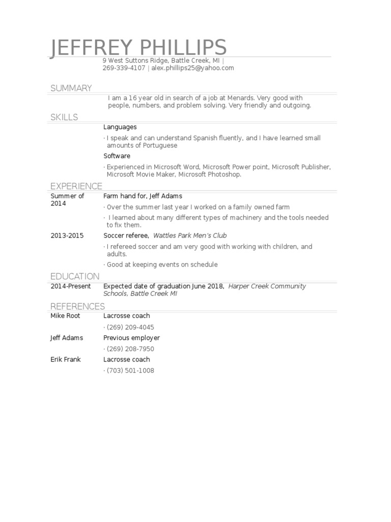 Job Application for Menards by Teenager | PDF | Business | Law