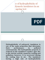 Performance of Hydrophobicity of Different Polymeric Insulators in An Accelerated Ageing Test