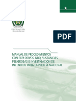 Manual de Procedimientos de explosivos Policia de Colombia