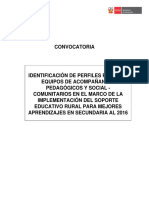 Convocatoria Perfiles SER+ -PeruEduca