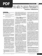 Nuevas Disposiciones Acerca de Libros y Registros 2013