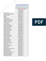 Mobile number data with last 3 digits masked