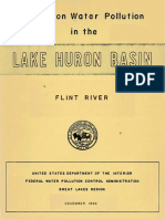 Report On Water Pollution in The Lake Huron Basin (Flint River) - December 1966