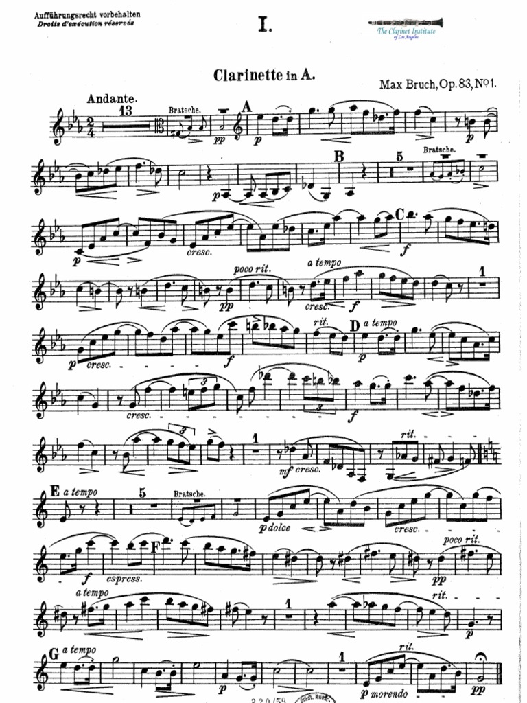 Bruch 8 Pieces for Viola and Piano Op 83 Musical Instruments