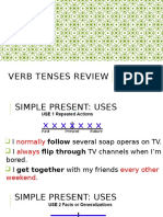 Verb Tenses Review - Present Tenses