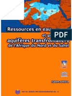 Ressources en Eau Et Gestion Des Aquifères Transfrontaliers de L'afrique Du Nord Et Du Sahel - Analyse Globale