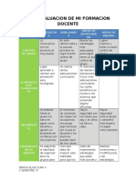 Autoevaluacion de Mi Formacion Docente ECURA