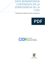 Medios Reparatorios Contenidos en La Jurisprudencia de La Cidh