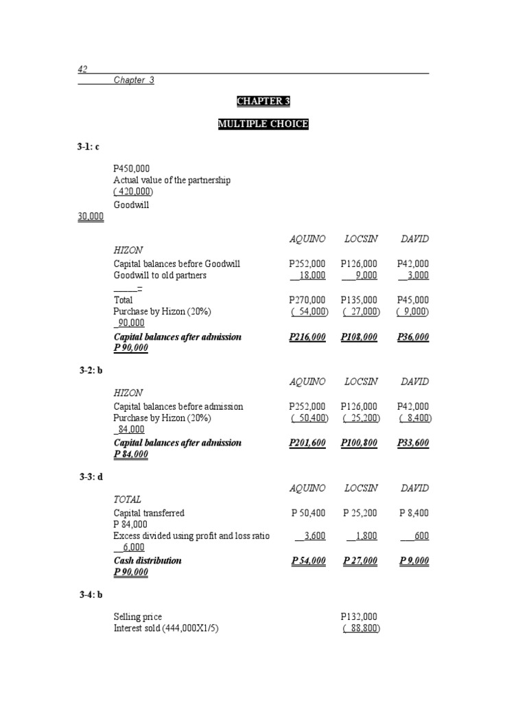 Chapter 3 Advanced Accounting | PDF | Goodwill (Accounting) | Corporations