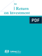 Cabinet Office a Guide to Social Return on Investment