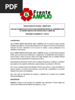  Lista de candidatos electos para congresistas por Cajamarca y Cusco