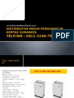 0811-3168-799 (T'SEL) - Paper Shredder Surabaya