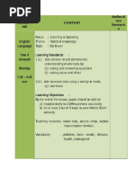 KSSR Year 6 Lesson Plan