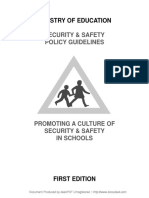 Security and Safety Policy Guidelines