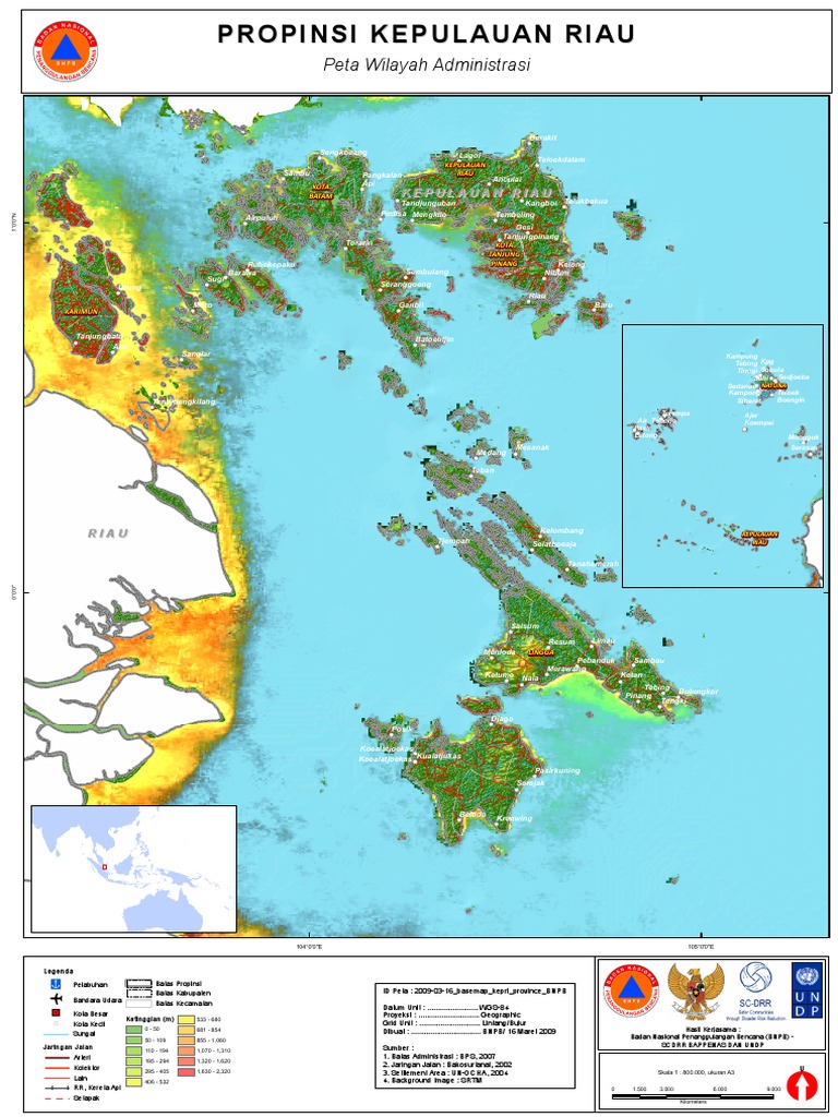 Peta Administrasi Kepulauan Riau | PDF