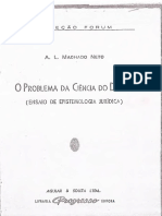 A. L. Machado Neto - O Problema Da Ciência Do Direito - Ensaio de Epistemologia Jurídica - Capítulo VII - Egologismo Existencial - Ano 1958