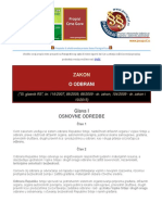 Zakon o Odbrani PDF