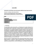 Evaluación de Estudios Post-Autorización (EPA) de Tipo Observacional