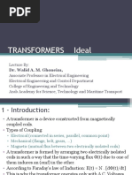 Transformers Ideal: Dr. Walid A. M. Ghoneim