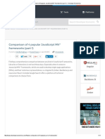 Comparison of 4 Popular JavaScript MV - Frameworks (Part 1) - Developer Economics PDF
