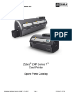 Catálogo de Partes para Impresora Zebra ZXP7