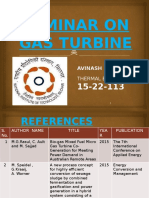 Seminar On Gas Turbine: Avinash Kumar